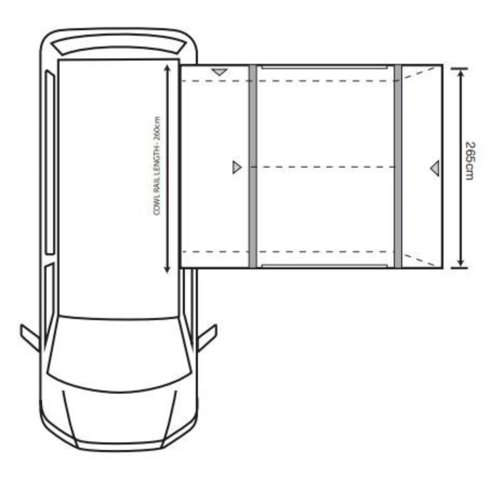 Outdoor Revolution Cayman Air T2 LOW Floorplan