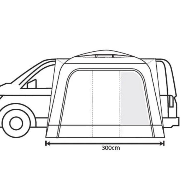 Outdoor Revolution Cayman Cuda Air Drive Away Awning front heights