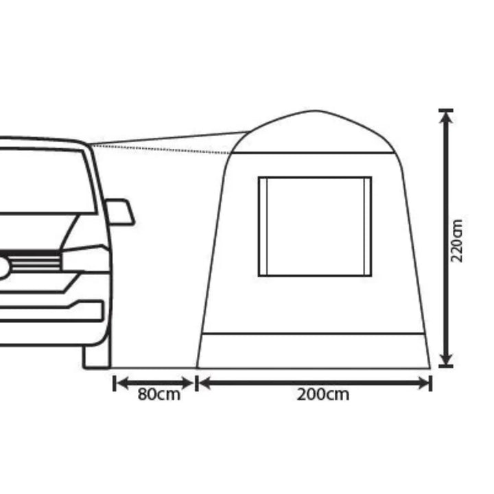 Outdoor Revolution Cayman Cuda Air Drive Away Awning heights