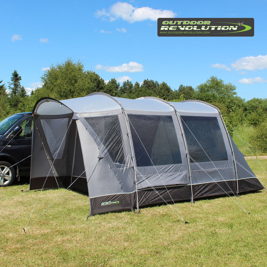 Outdoor Revolution Cayman Curl xle FG Poled Low Drive-Away Awning ORDA1110