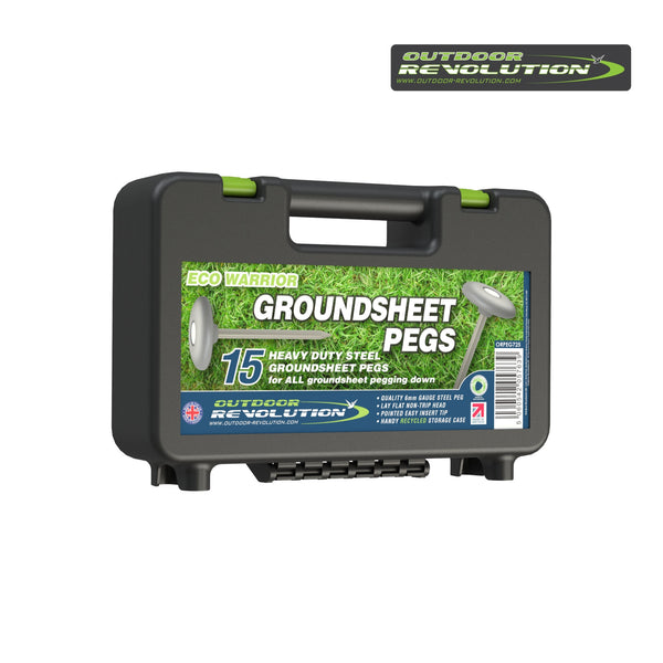 Outdoor Revolutio Eco Warrior Groundsheet Peg Case of 15 ORPEG725