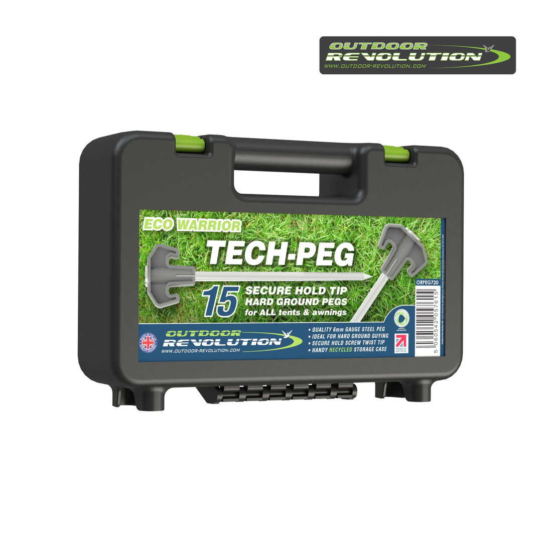 Outdoor Revolution Eco Warrior Tech Peg Case of 15 ORPEG720