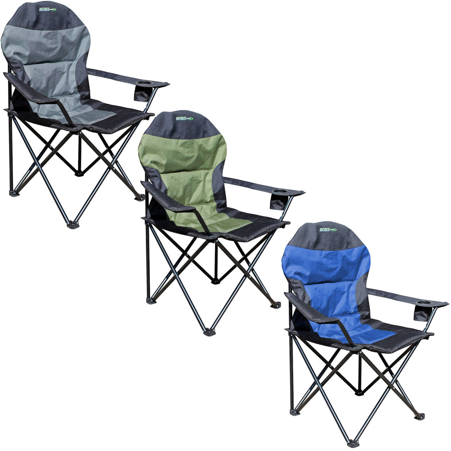 Outdoor revolution High Back XL Chairs Colours Grey Green Blue