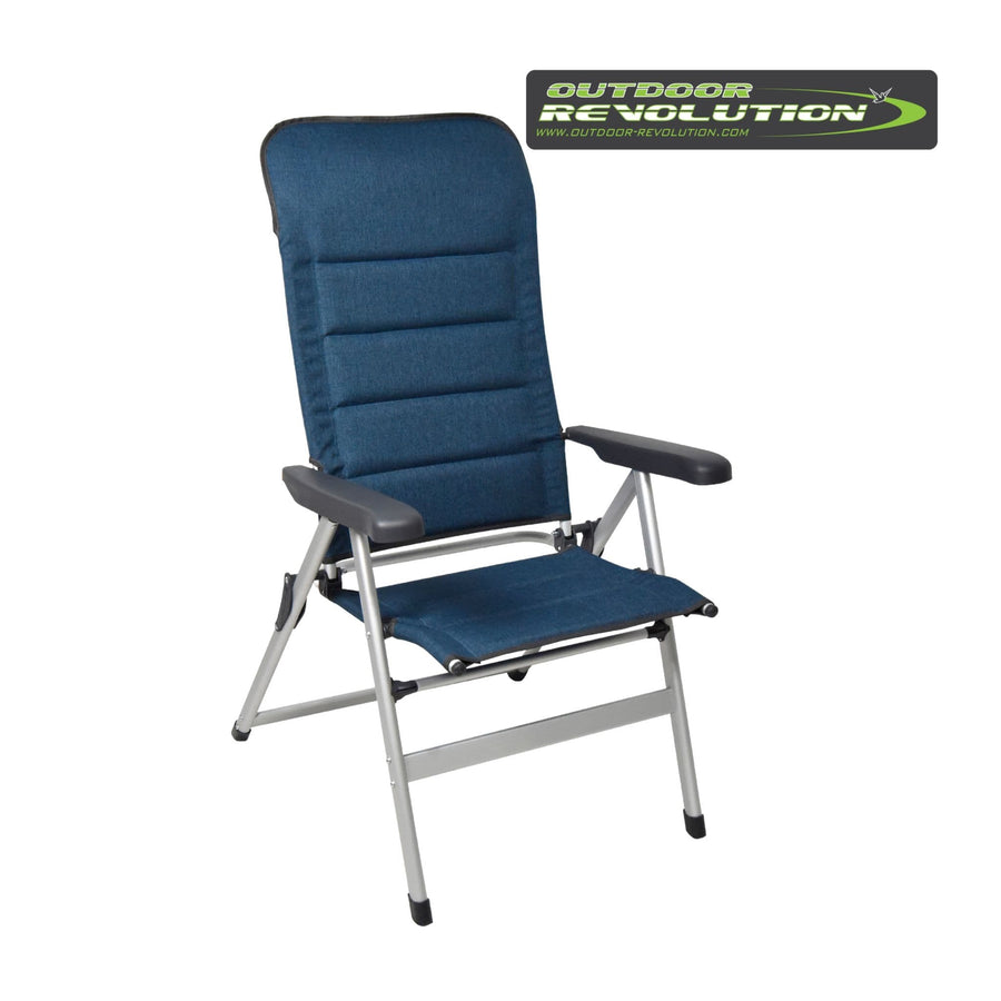 Outdoor Revolution San Remo Highback Chair 600D Teal Blue Twill