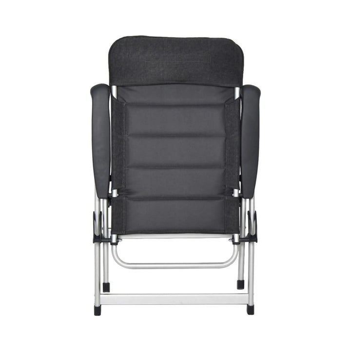 Outdoor Revolution San Remo Highback reclining camping Chair with padded backrest folded.