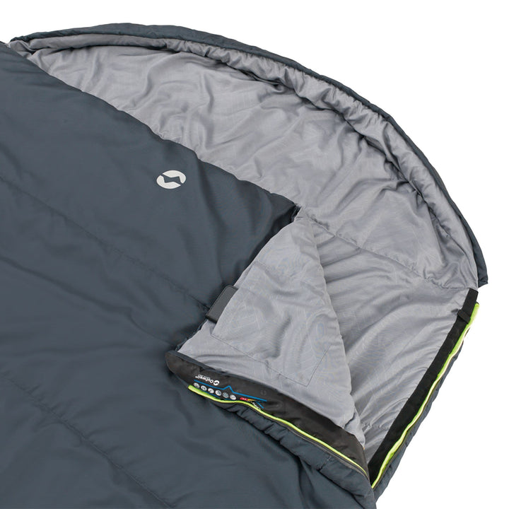 Outwell Campion Lux Double Sleeping Bag Hood Open