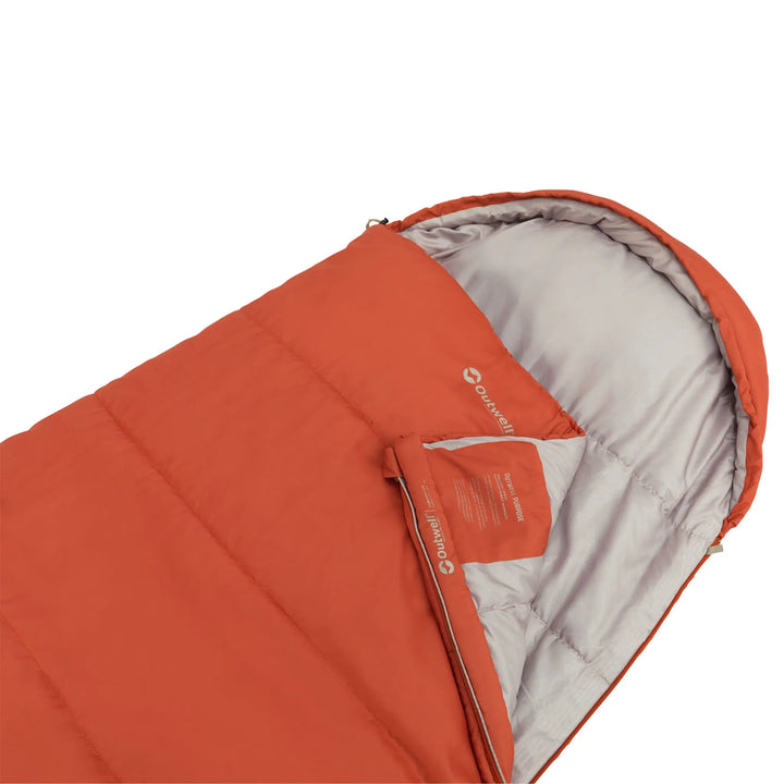 Outwell Campion Lux Orange Sleeping Bag hood