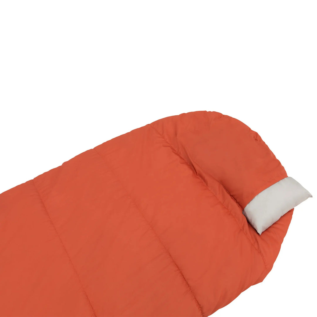 Outwell Campion Lux Orange Sleeping Bag built in pillow