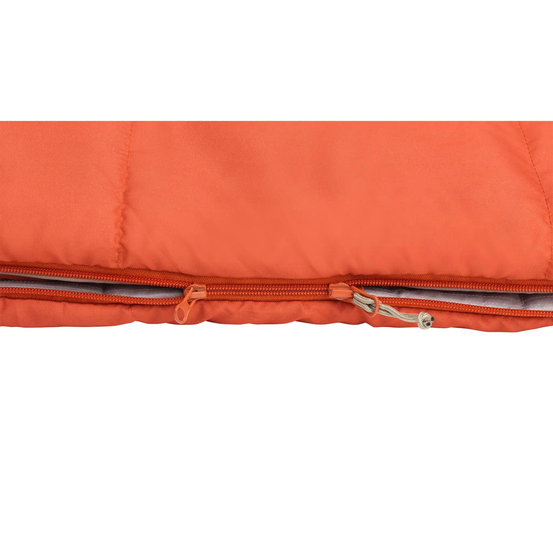 Outwell Campion Lux Orange Sleeping Bag zip