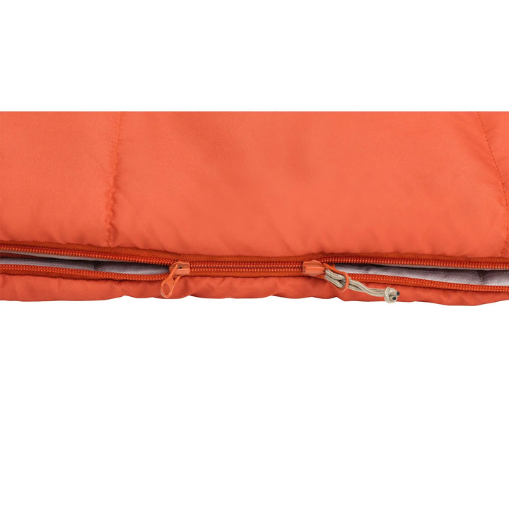 Outwell Campion Lux Orange Sleeping Bag zip