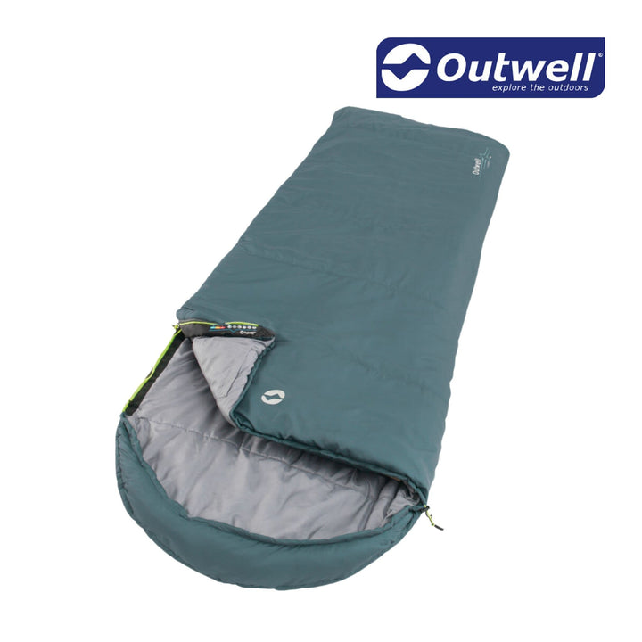 Outwell Campion Lux Sleeping Bag (Teal) Zipper