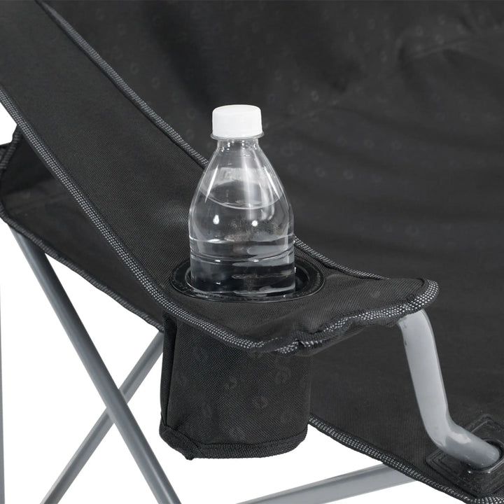 Outwell Catamarca Sofa with a bottle holder containing a water bottle