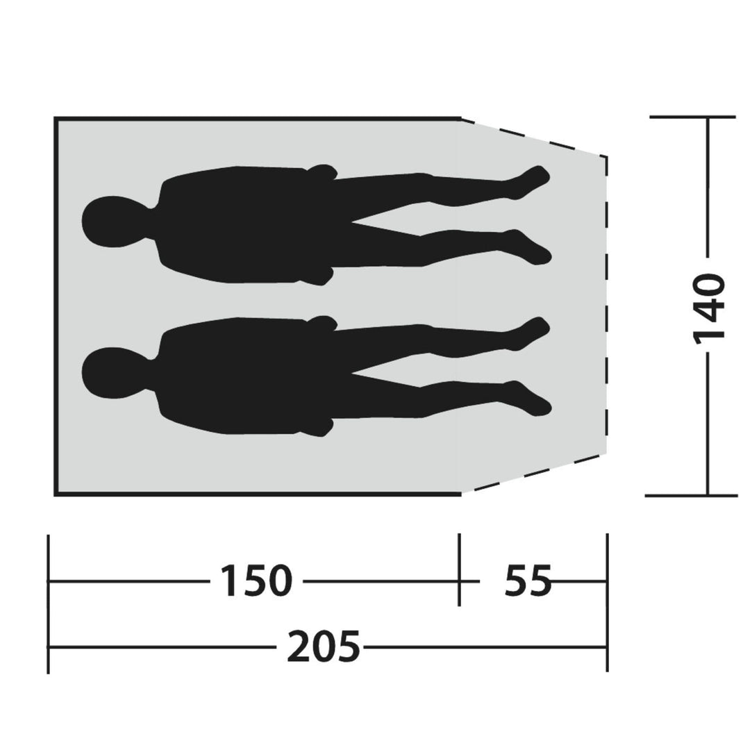 Outwell Eastbourne Beach Shelter Floorplan