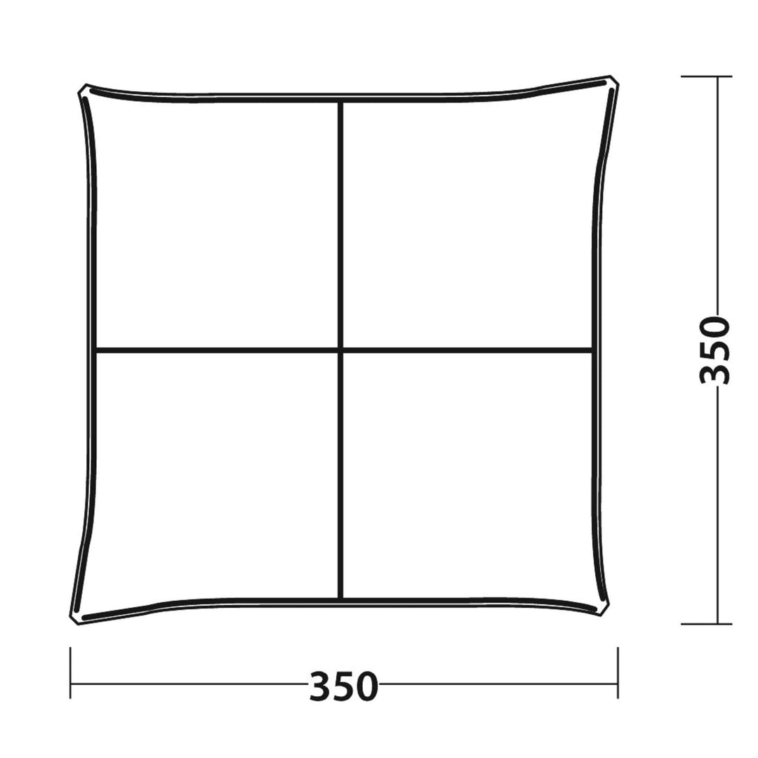 Outwell Event Lounge L Camping Shelter Floorplan