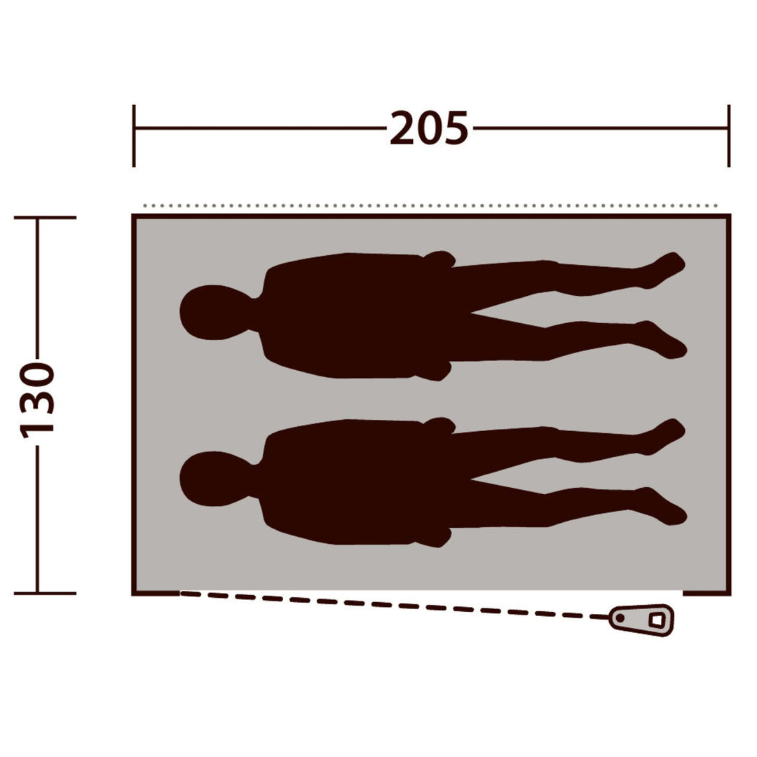 Outwell Tent Free Standing Inner Floorplan