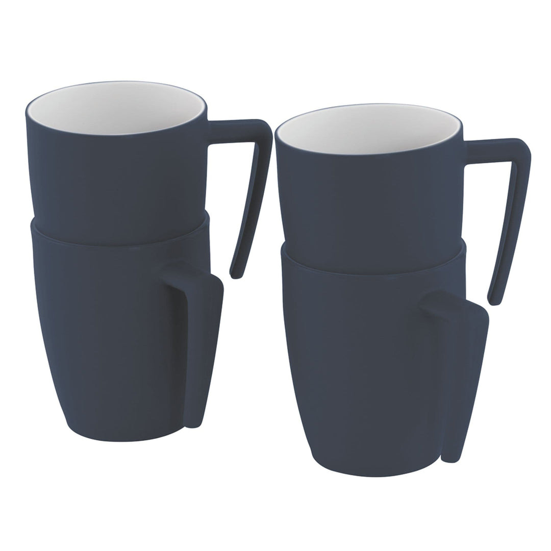 Outwell Gala 4 Person Mug Set - Navy Night Stacked