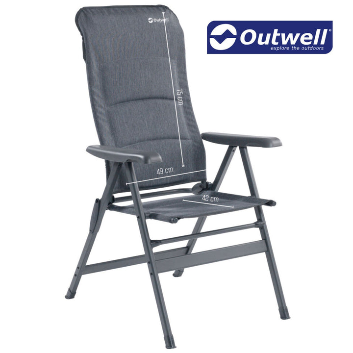 Outwell Marana Reclining Chair Dimensions