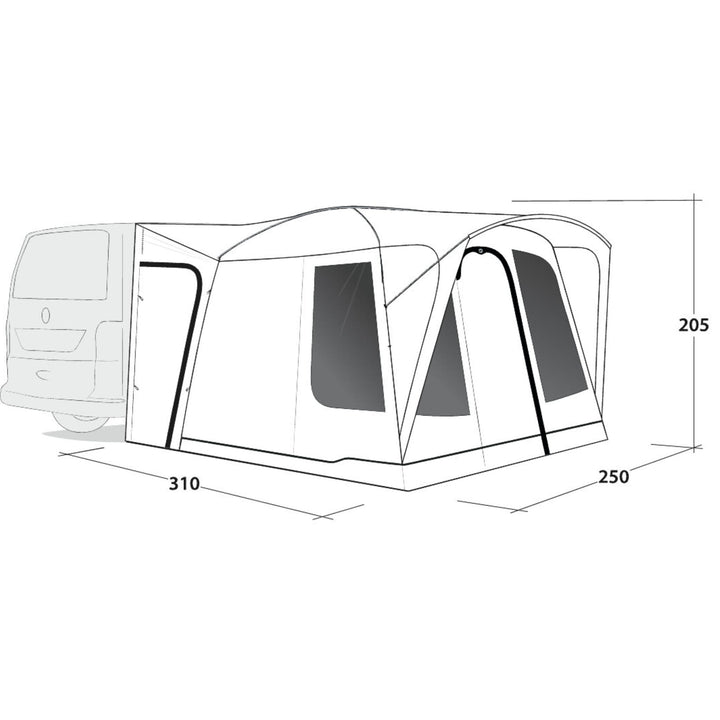 Outwell Pine Hills Drive Away Awning Dimensions