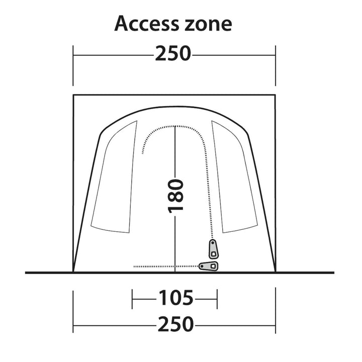 Outwell Pine Hills Drive Away Awning Width