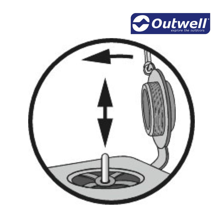 Outwell Sleepin Double 10cm Self Inflating Mat Valve system