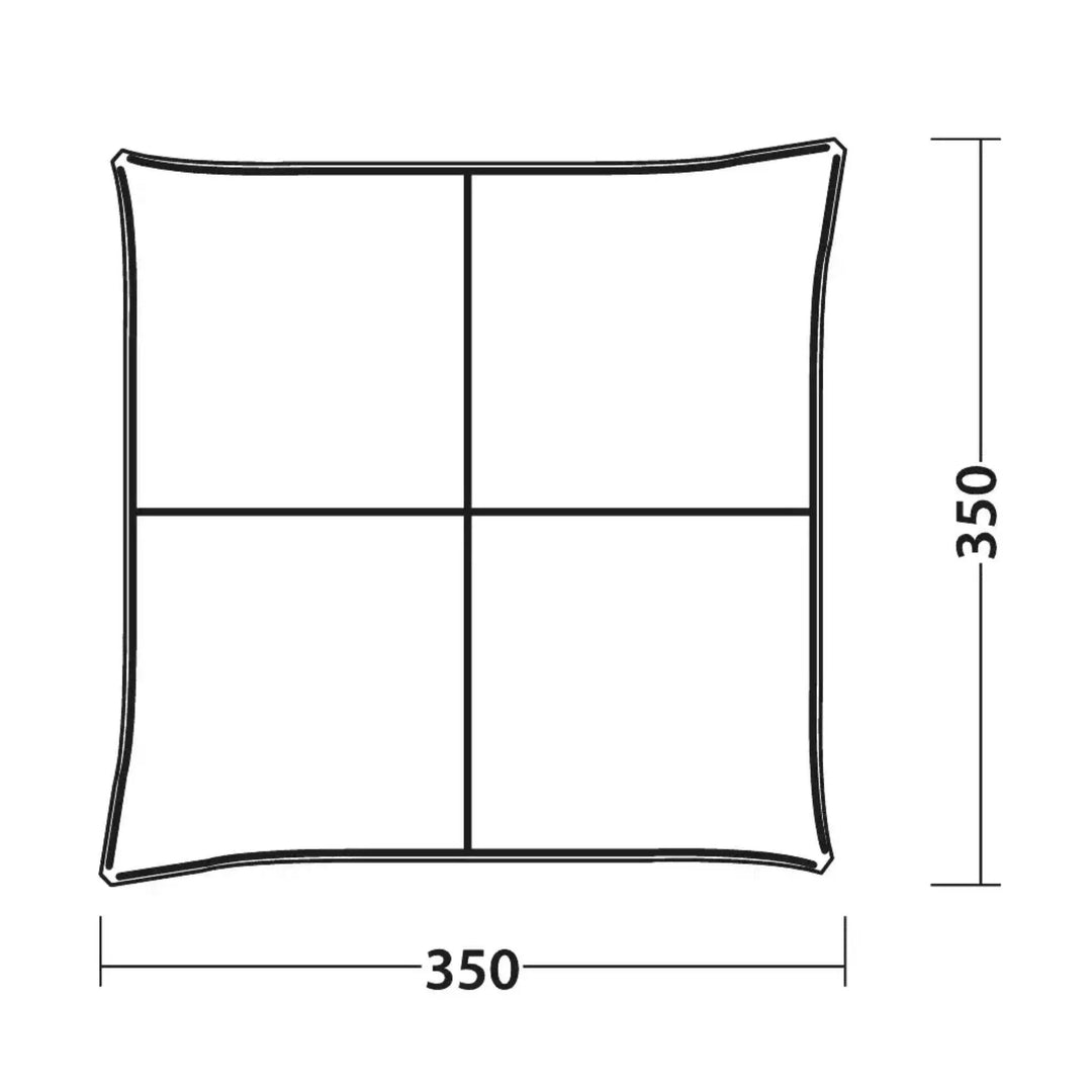 Outwell Wakefield Shelter L Floorplan
