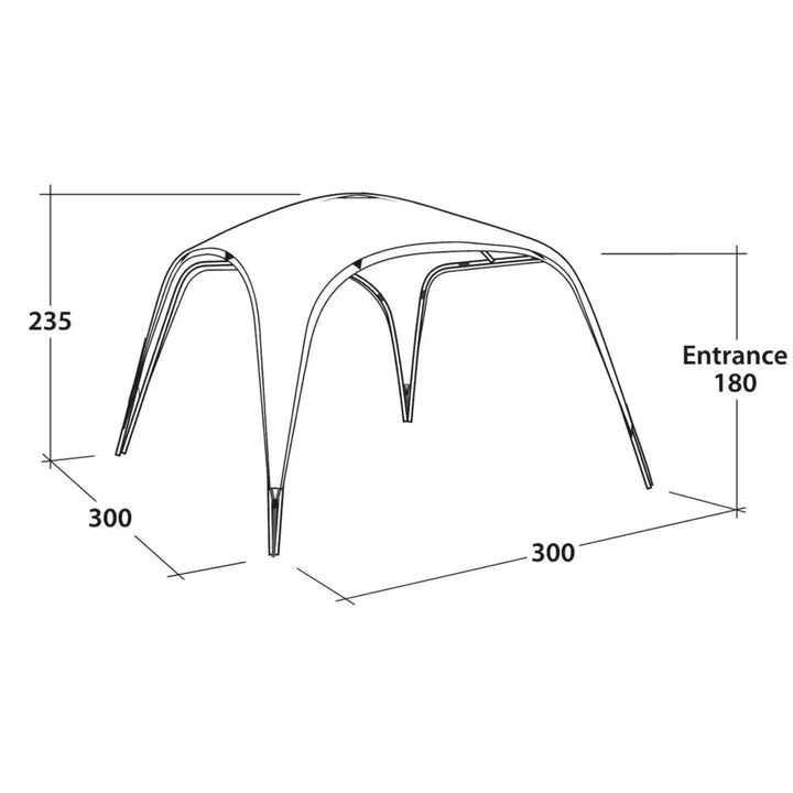 Outwell Wakefield Shelter M dimensions
