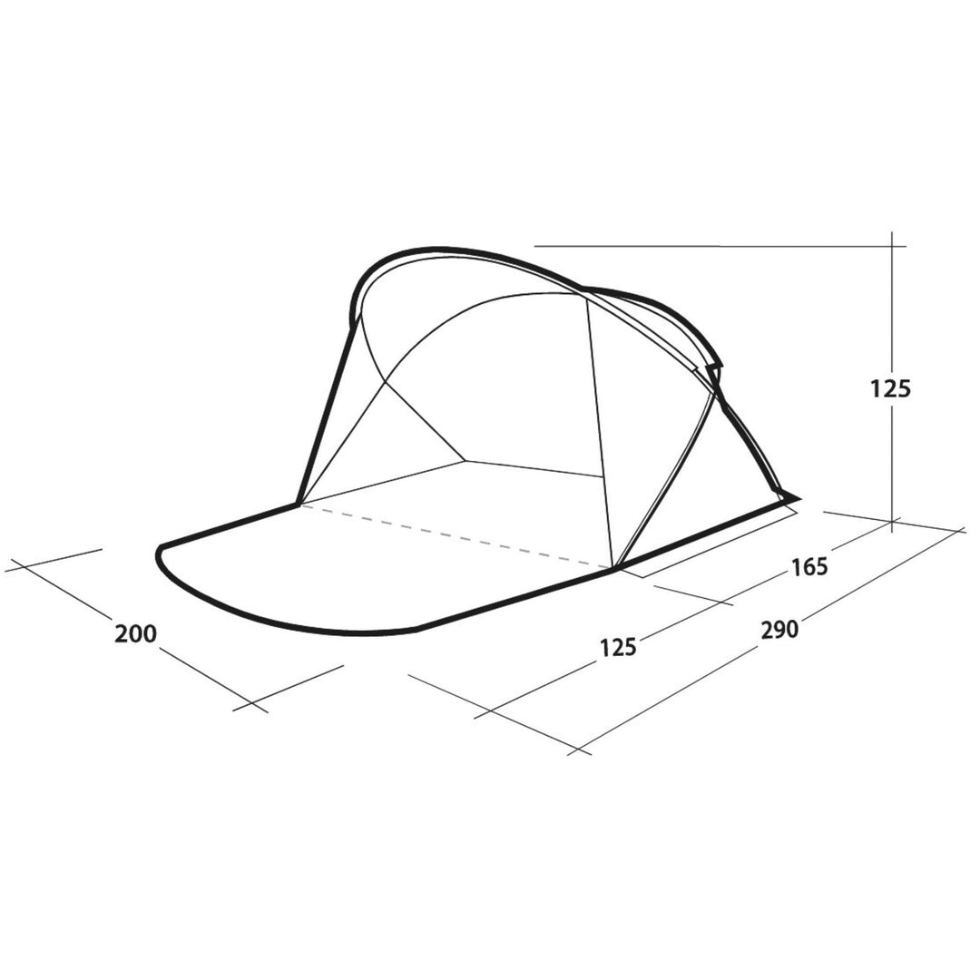 Outwell Whitby Beach Shelter Dimensions