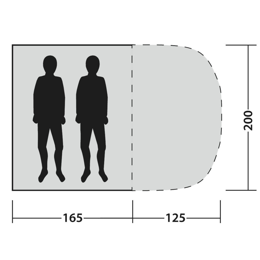 Outwell Whitby Beach Shelter Floorplan