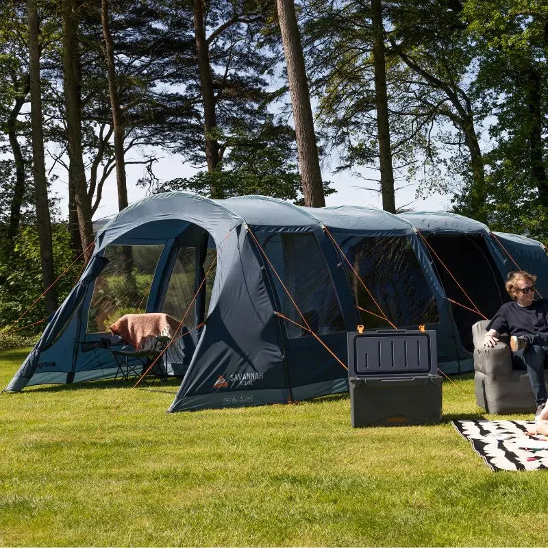 Poled family tents