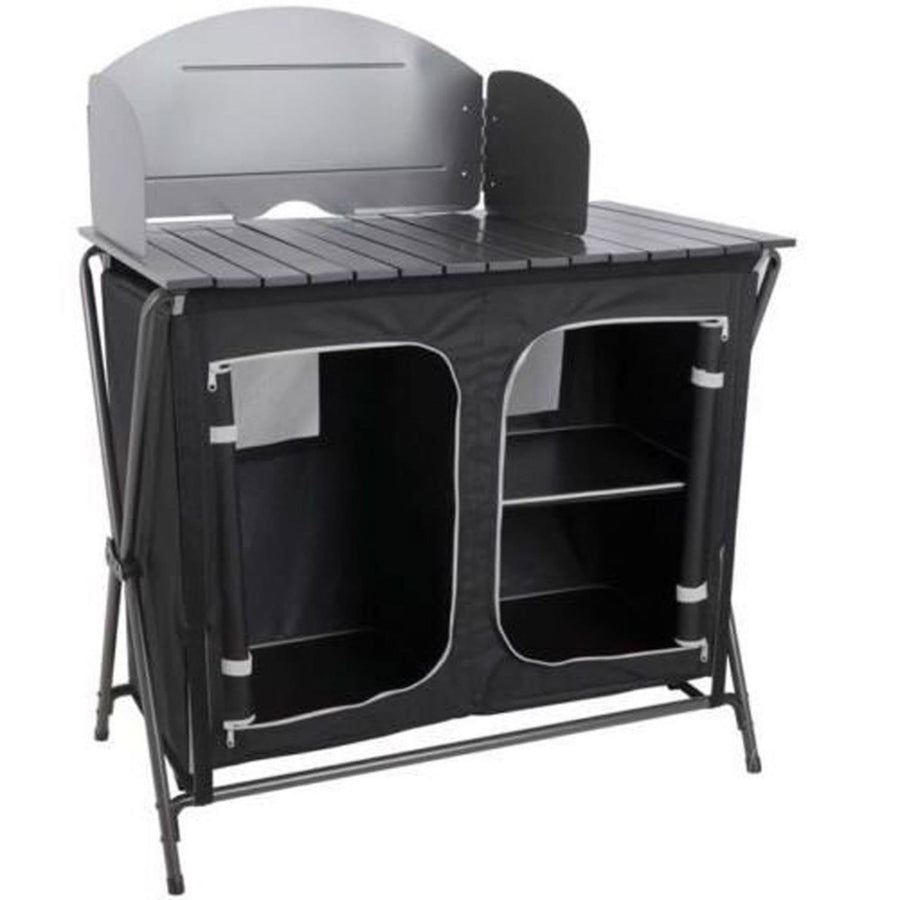 Royal Easy Up Kitchen Stand with windshield and storage.