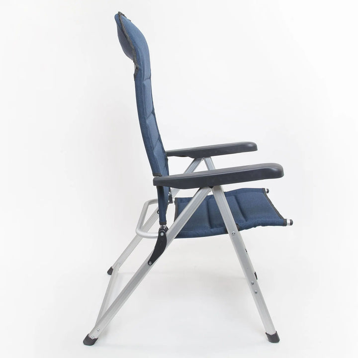 Outdoor Revolution San Remo Highback reclining Chair - Blue Side view