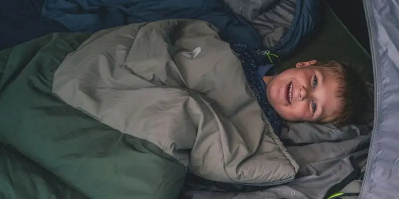 Shop Sleeping Bags for camping - junior, adult and double.