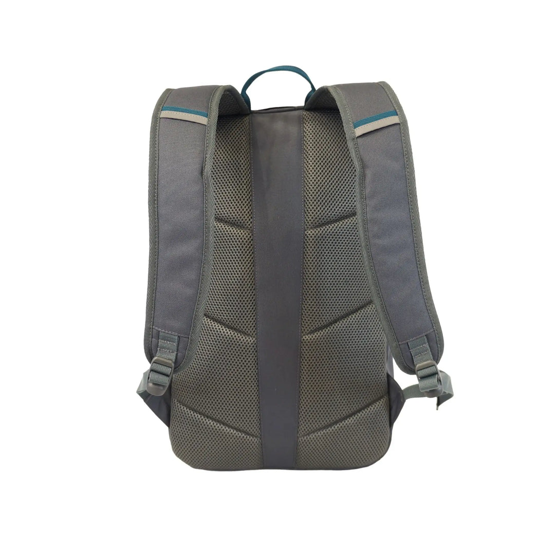 Back view of the Vango 20L Day Pack, featuring padded and contoured shoulder straps designed for all-day comfort during hiking or travel.