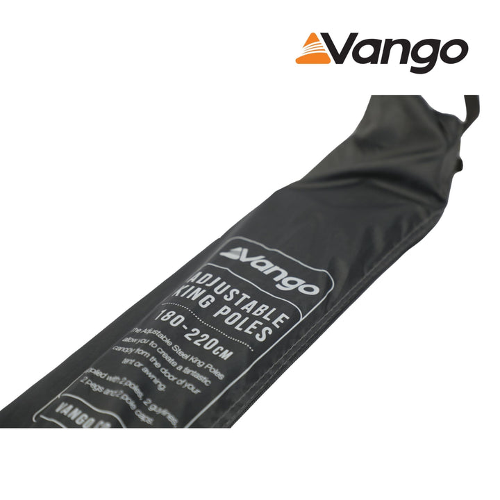 Vango Adjustable Steel King Poles 180-220cm Bag