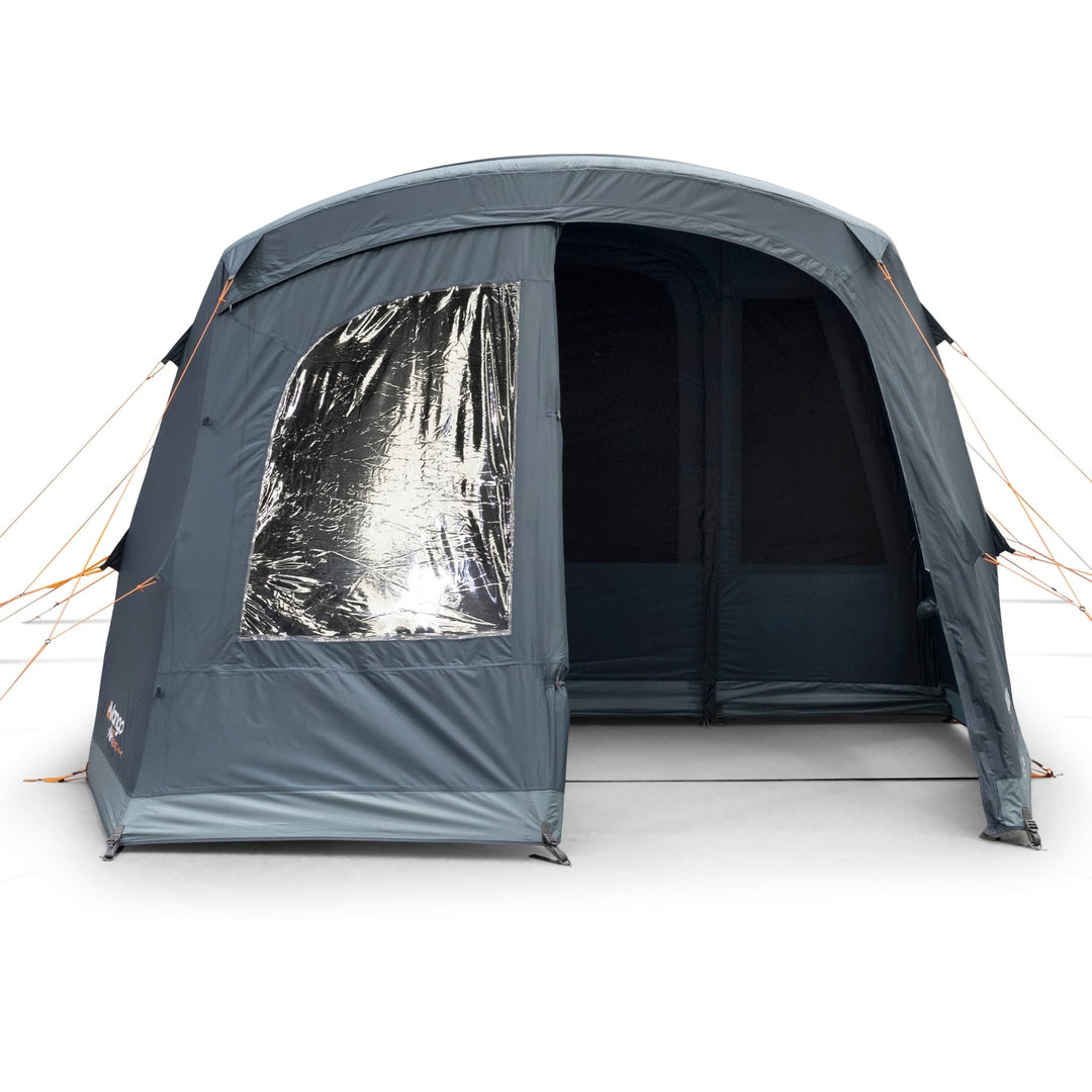 Vango AirBeam Savannah Air 400 Tent front view with door half open