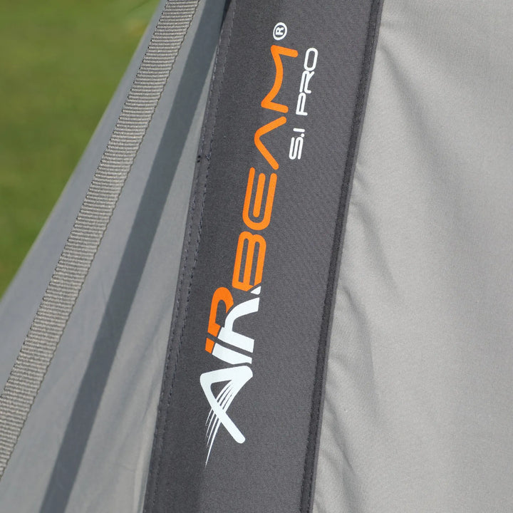 Close-up of Vango AirBeam® S.I Pro technology, highlighting the durable inflatable beam structure of the Anantara IV Air 650XL premium tent.