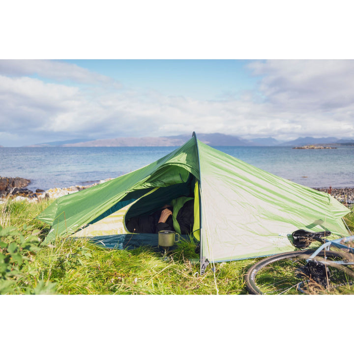 Vango Apex Compact 200 Backpacking Tent by a river