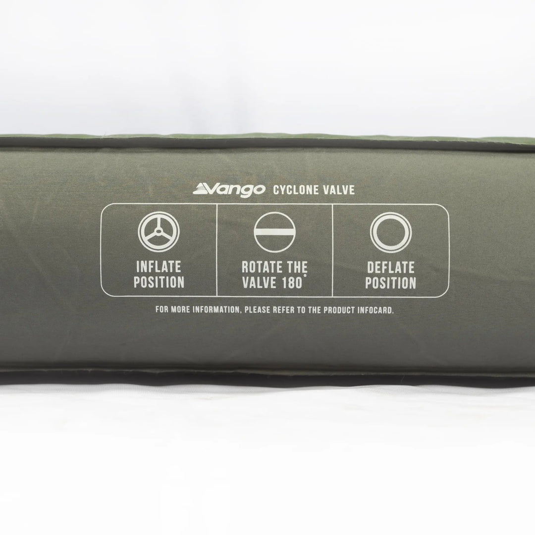 Vango Arcadia 10cm Double Self Inflating Mat inflation system