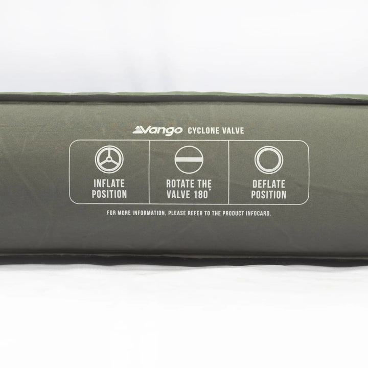 Vango Arcadia 10cm Double Self Inflating Mat inflation system