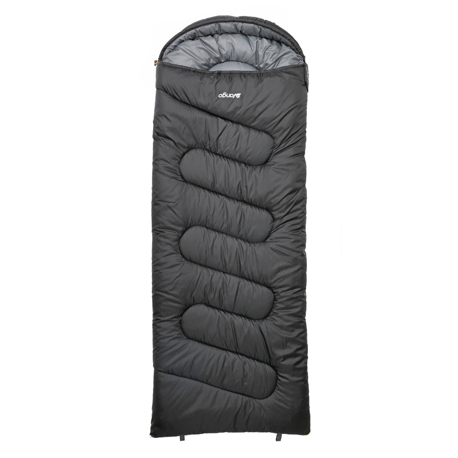 Vango Atlas 350 Quad sleeping bag for adults, featuring a large size and durable design for outdoor use.