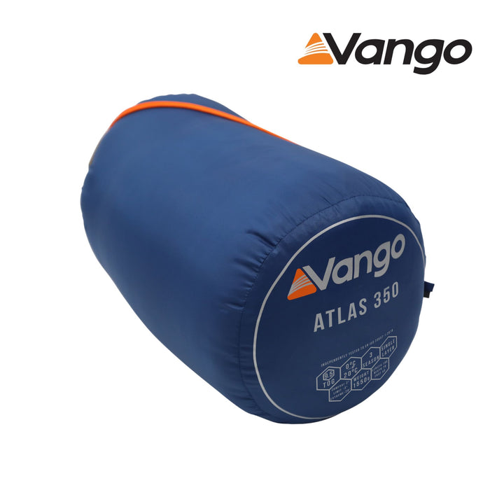 Vango Atlas 350 Sleeping Bag Ink Blue Carry Bag