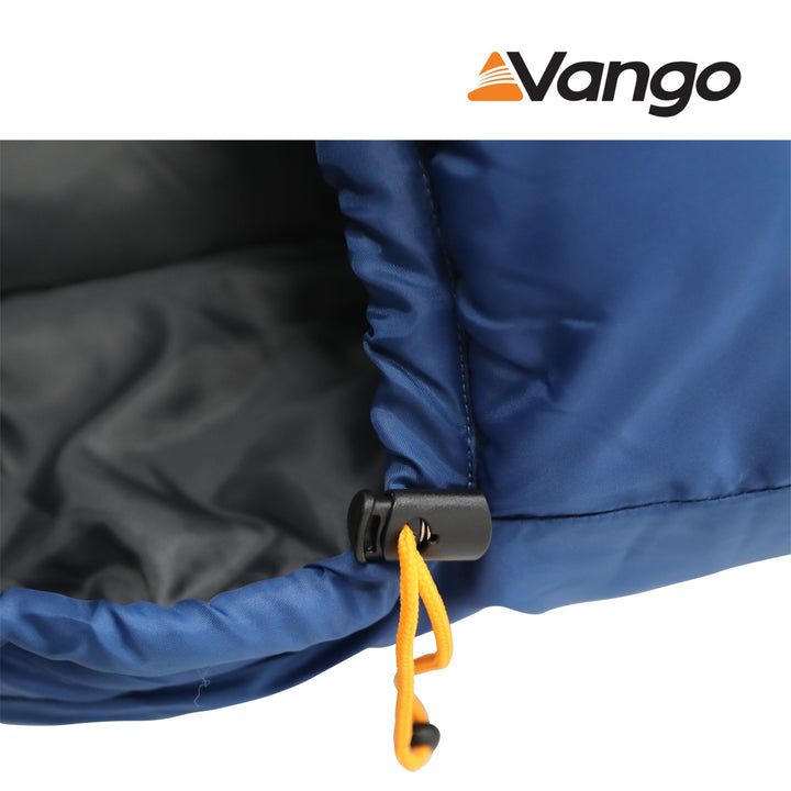 Vango Atlas 350 Sleeping Bag Ink Blue Drawcord