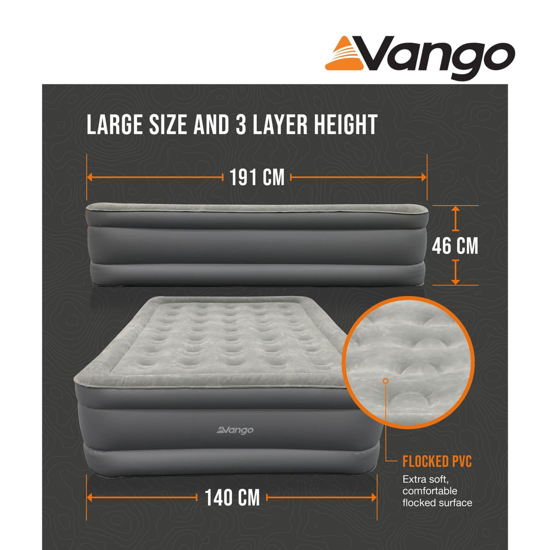 Vango Blissful Double Airbed Height