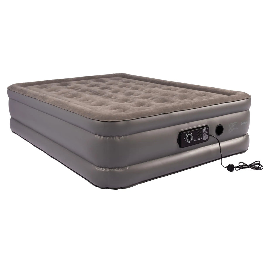 Vango Blissful Double Airbed with built-in pump, featuring a three-layer design for added height and comfort.