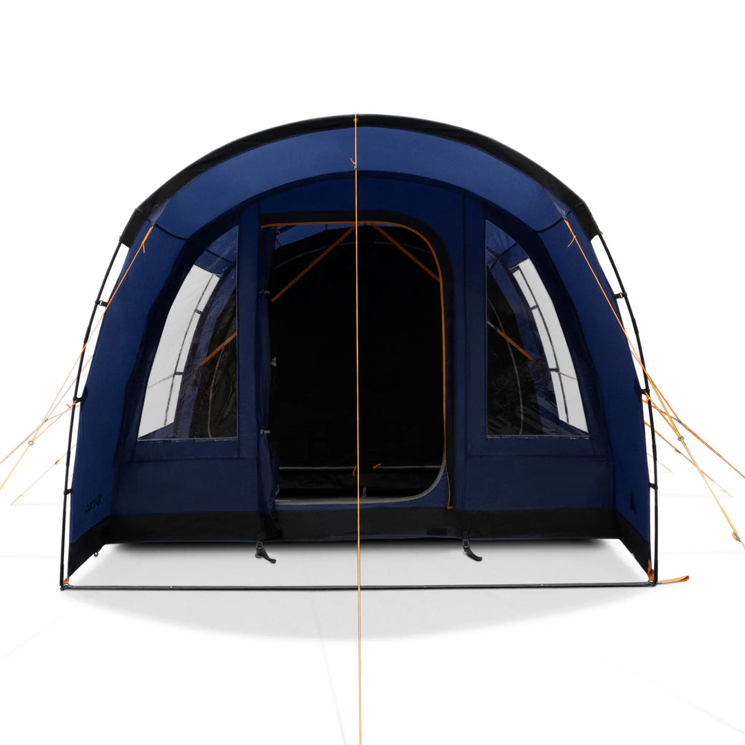 Front view of the Vango Capri 400 Tent with door open
