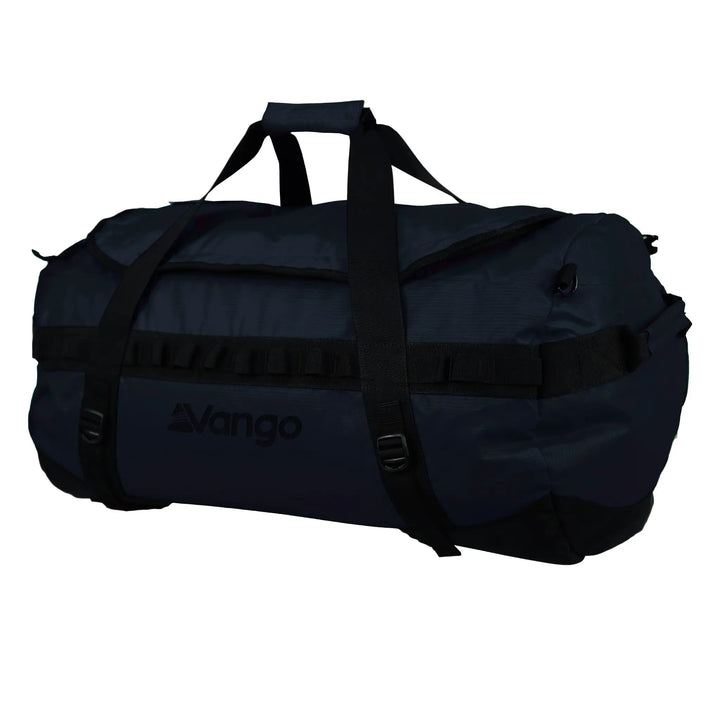 Vango Cargo 120 travel bag in Moonlight Ocean colour, showcasing its 120L capacity and durable design for outdoor and travel use.