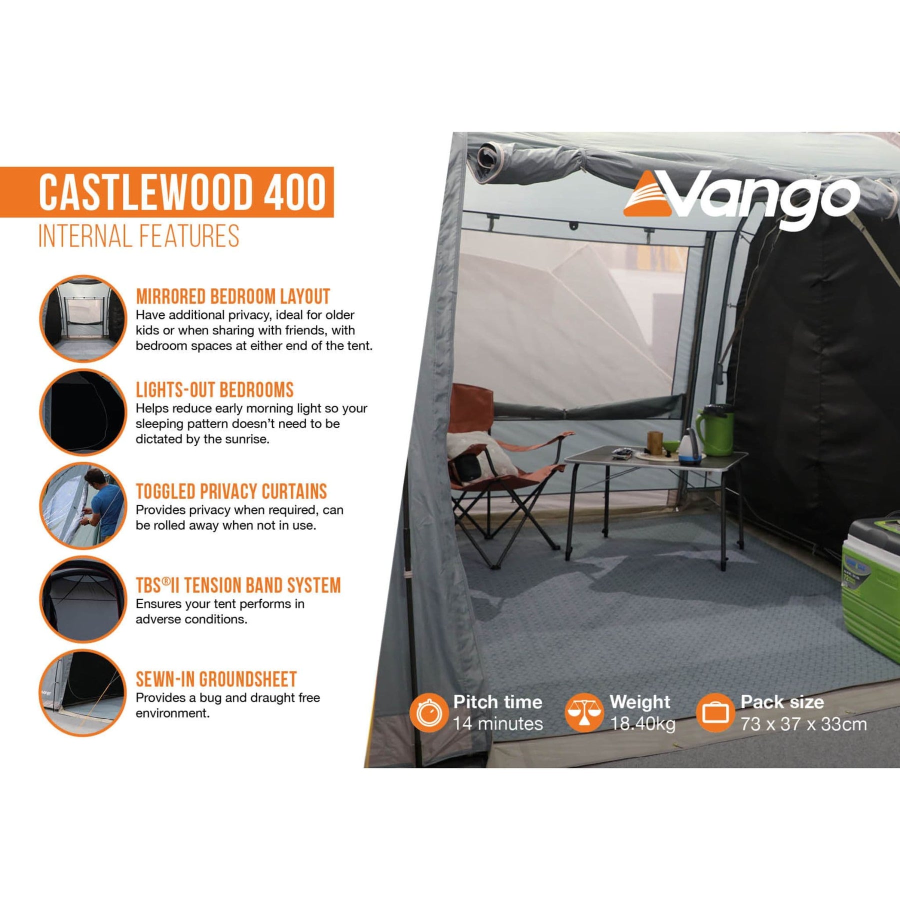 Vango lights out outlet bedroom