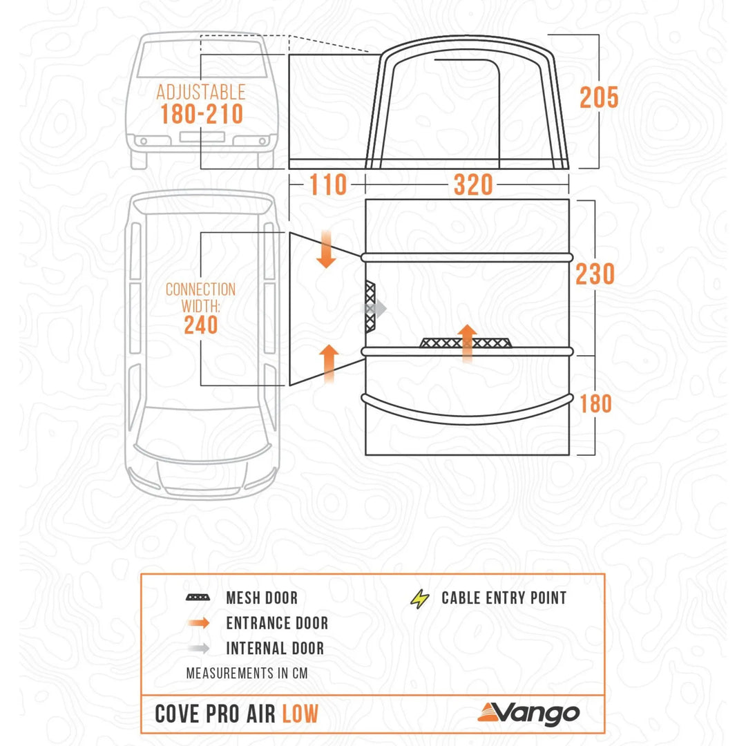 Vango Cove Pro Air Low Floorplan