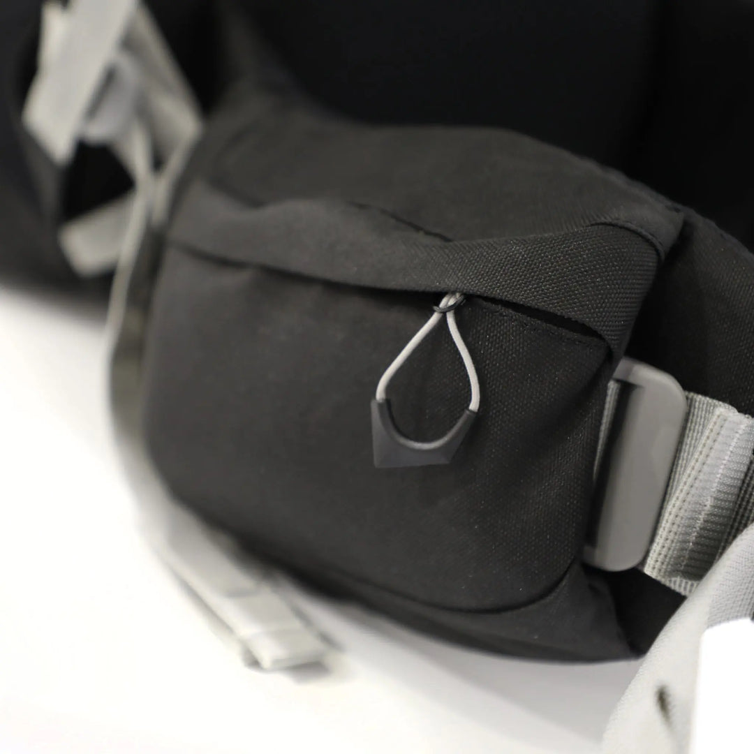 Zippered hip pocket on the Vango Denali Pro 70:80 rucksack for easy access to small essentials during DofE hikes.