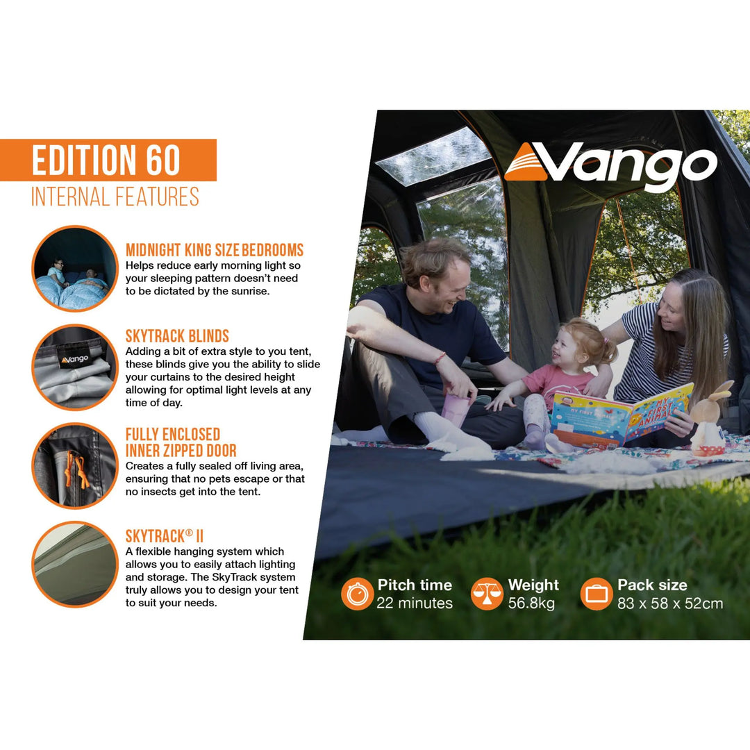 Vango Edition 60 Sherwood Air Tent Internal Features